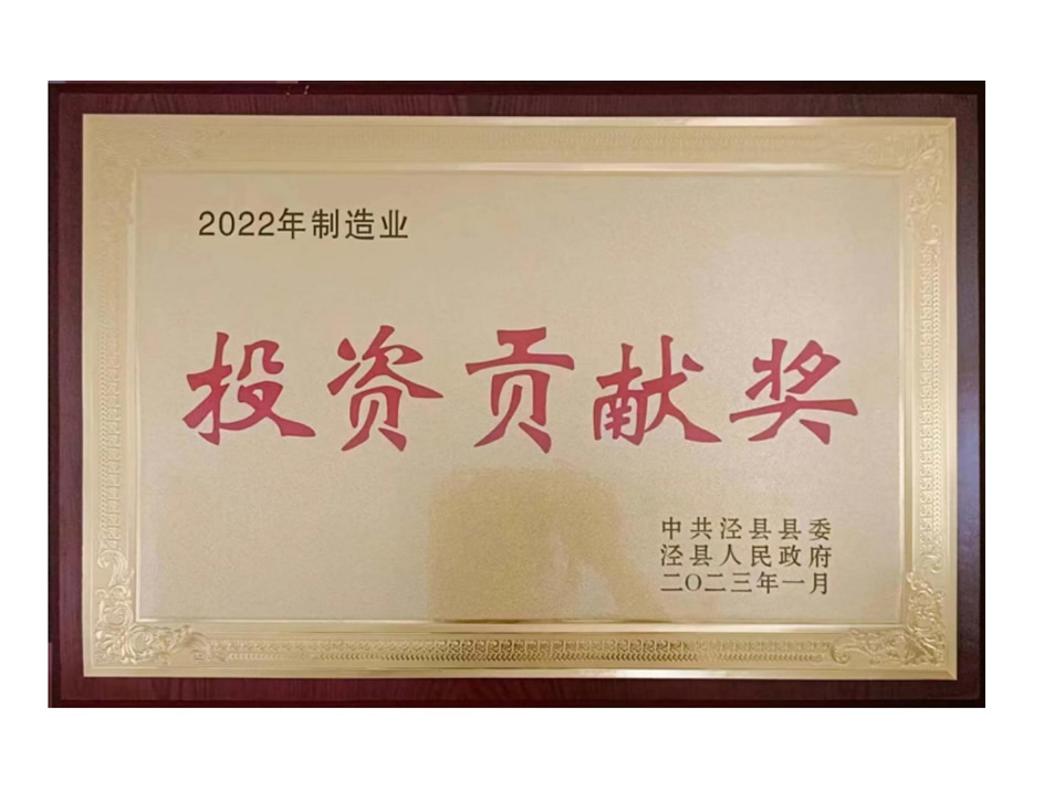 2022年投资贡献奖